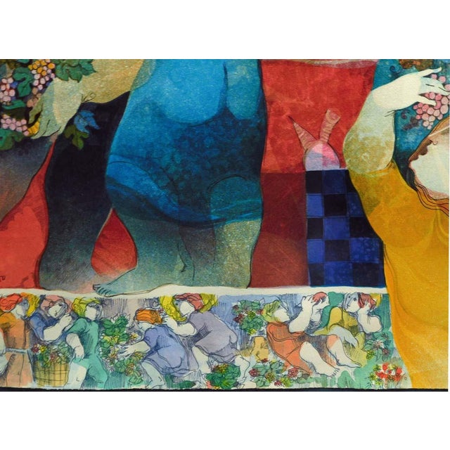 Paper Share Sunol Alvar "Imatges De Varema"Hand Signed Custom Embossing Framed Make an Offer For Sale - Image 7 of 11