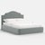 Soft curves, tailored lines, and an effortlessly modern silhouettethis upholstered platform bed brings quiet...