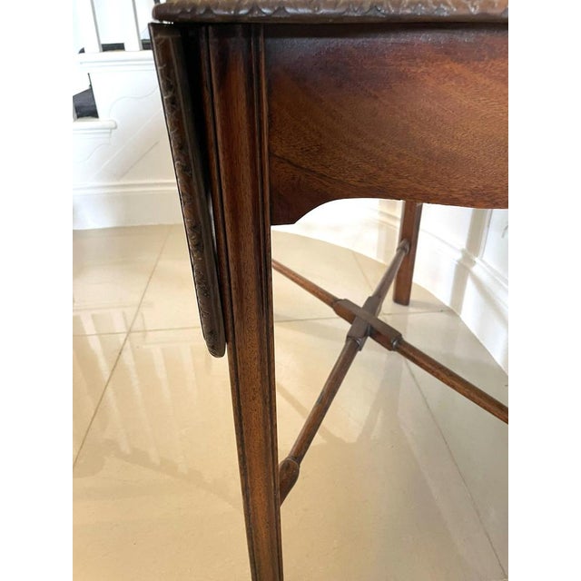 Antique Chippendale Mahogany Children's Pembroke Table, 1760 For Sale - Image 12 of 16