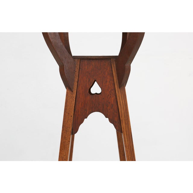 Art Deco Console Table in Oak, France, 1940s For Sale - Image 4 of 12