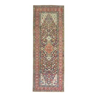 19th Century Zabihi Collection Geometric Karabagh Runner - 4'6" x 12'7" For Sale