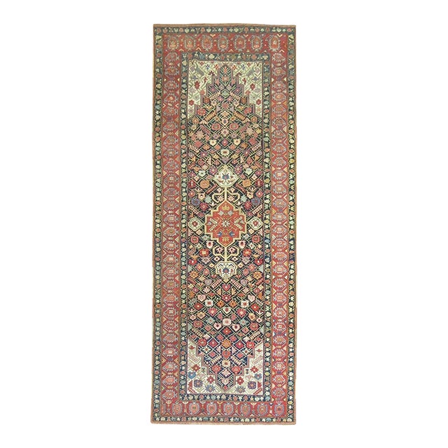 19th Century Zabihi Collection Geometric Karabagh Runner - 4'6" x 12'7" For Sale