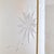 Metal Italian Cylindrical Ivory Lacquer + Starburst Glass Lantern Pendant, 1950s For Sale - Image 7 of 11
