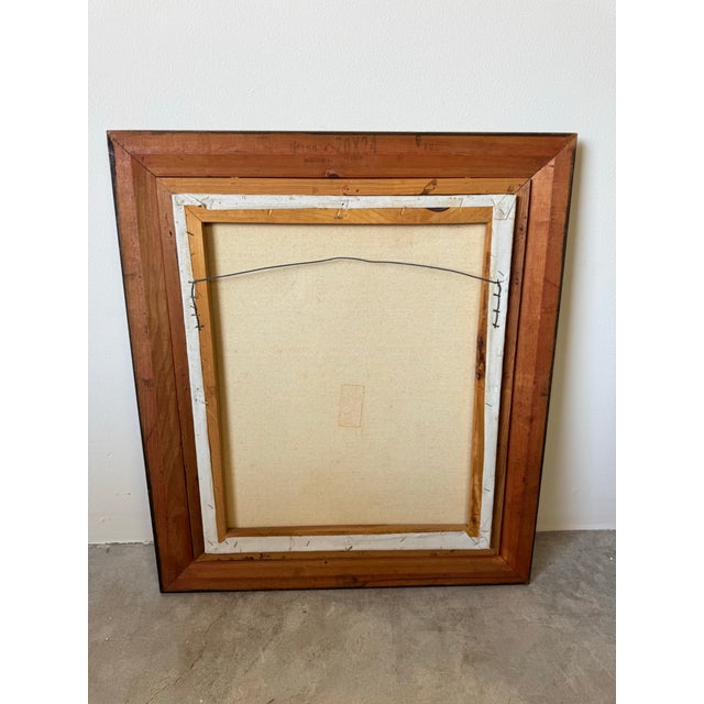 1970s Vintage Impressionist at Tree Landscape Oil Painting by Holbert For Sale - Image 12 of 12