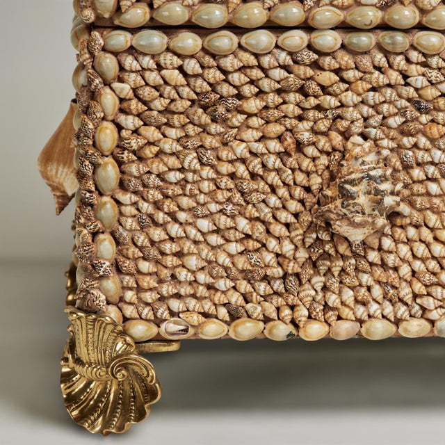 Wood Vintage Seashell Encrusted Box by Maitland Smith For Sale - Image 7 of 11