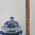 Vintage Large Hand-Painted Chinoiserie Blue & White Lotus Temple Porcelain Jar With Lid For Sale - Image 18 of 18