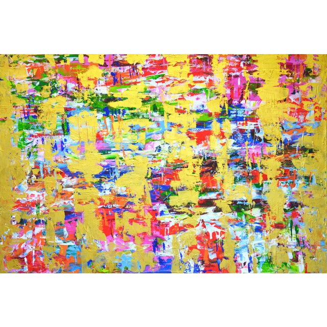 Expression With Gold 2. Original Contemporary Painting For Sale