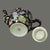 Ceramic Vintage Famille Noire Jingdezhen China Millefleur Painted Enamel Tea Pot For Sale - Image 7 of 11