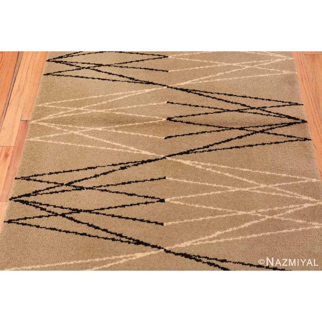 Mid-Century Modern Nazmiyal Collection Mid Century Modern Swedish Aina Kange Rug For Sale - Image 3 of 6