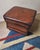 Vintage Ottoman in Chestnut Brown Leather For Sale - Image 9 of 12