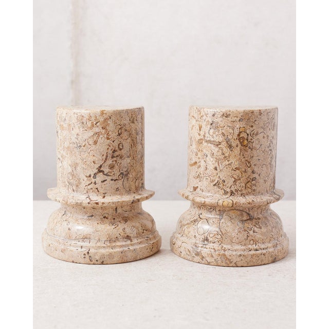 Contemporary Fossilized Stone Bookends For Sale - Image 3 of 9