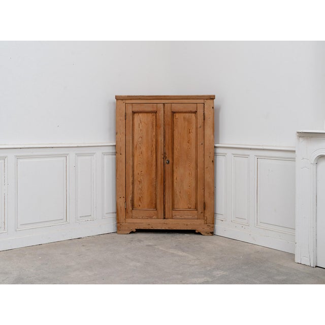 Antique Pine Corner Cabinet, 1930s For Sale - Image 13 of 13