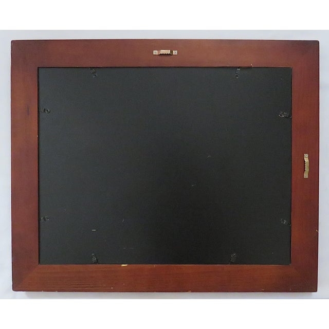 Mid-Century Modern Mahogany Wood Picture Frame Fits 14" X 18" Rabbet Opening For Sale - Image 3 of 3