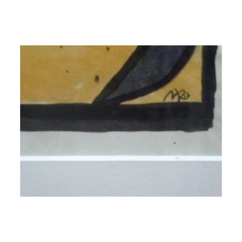 Maria Rajecka, Pair of Expressive Composition, 1950, Watercolor, Framed For Sale - Image 3 of 13