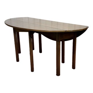 English Drop-Leaf Mahogany Gateleg Table, 1950s For Sale