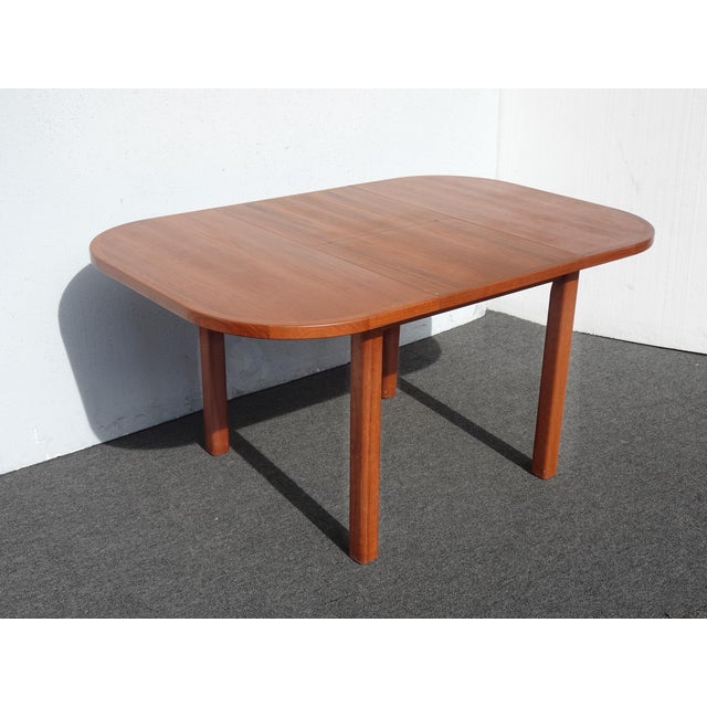 D-Scan Mid Century Scandinavian Extendable Dining Table by Diethelm Scanstyle D-Scan For Sale - Image 4 of 16