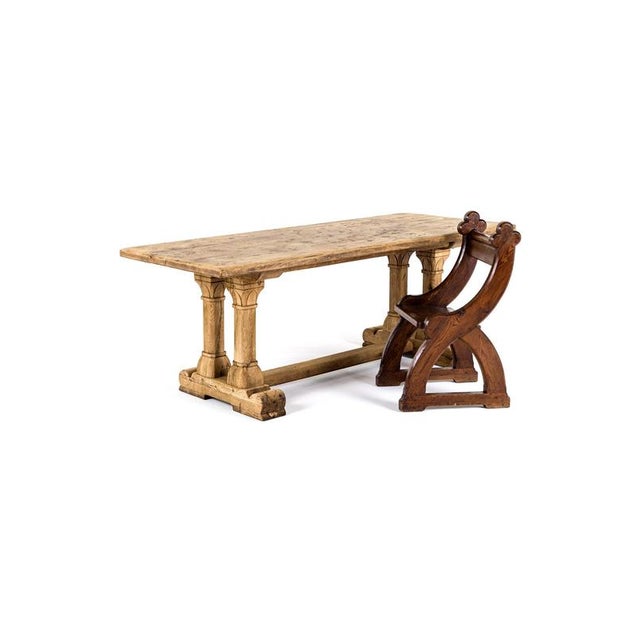 French Oak Monastery Table For Sale - Image 13 of 15
