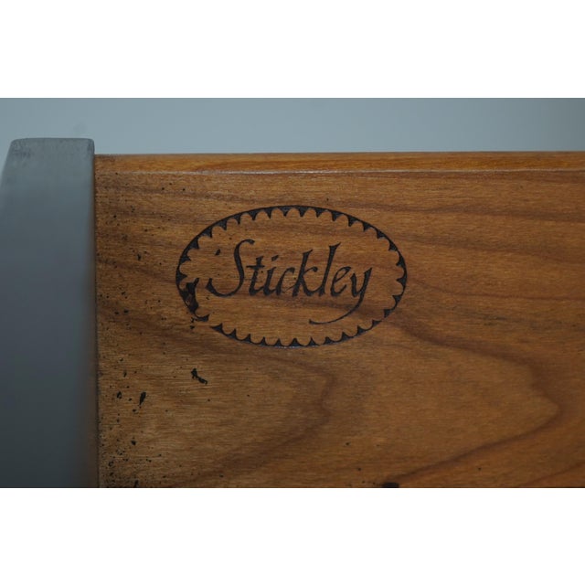 Stickley Mahogany Georgian Style Breakfront Bookcase For Sale - Image 15 of 18