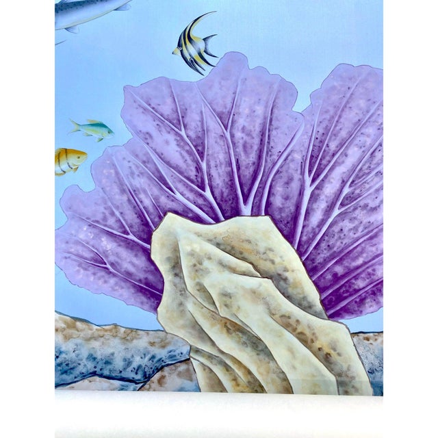 Wonder of the Deep, Wallpaper, a Set of 4 Panels Wallpaper for Kids Room For Sale - Image 4 of 4
