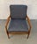 Mid-Century Modern Sculptural Walnut Lounge Chair For Sale - Image 4 of 15