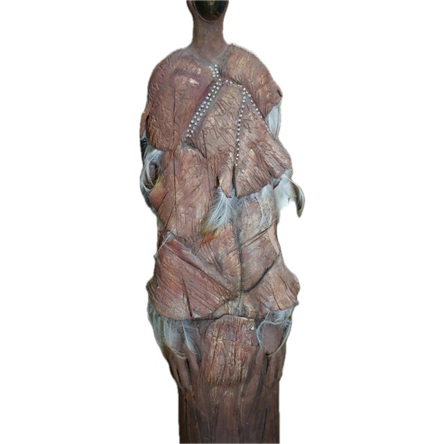 Naida Seibel Ceramic Brass Sculpture Female Figure For Sale In Los Angeles - Image 6 of 6