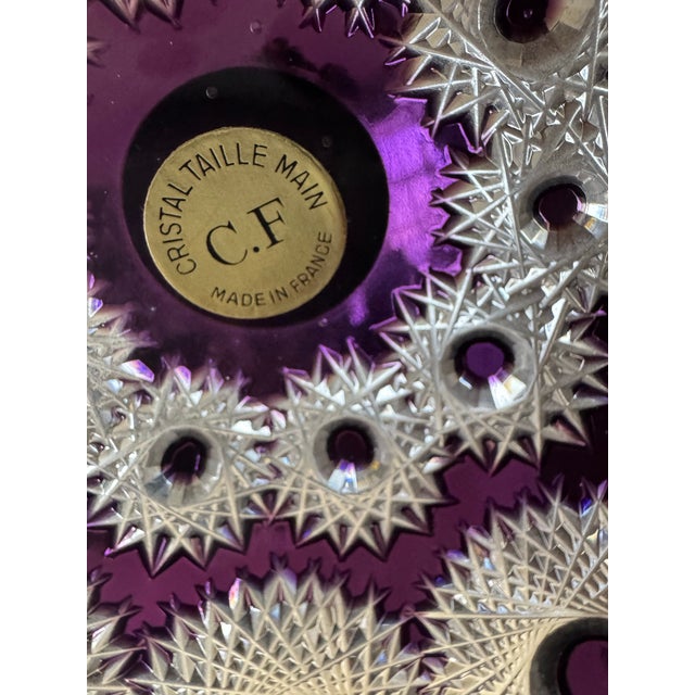 Mid-Century Modern 1960s Cut Crystal Vodka Server Signed by the Artist For Sale - Image 3 of 11