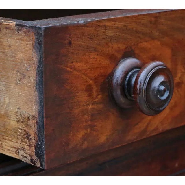 Brown Antique Mahogany Housekeepers Cabinet with Secretaire, 1800 For Sale - Image 8 of 10