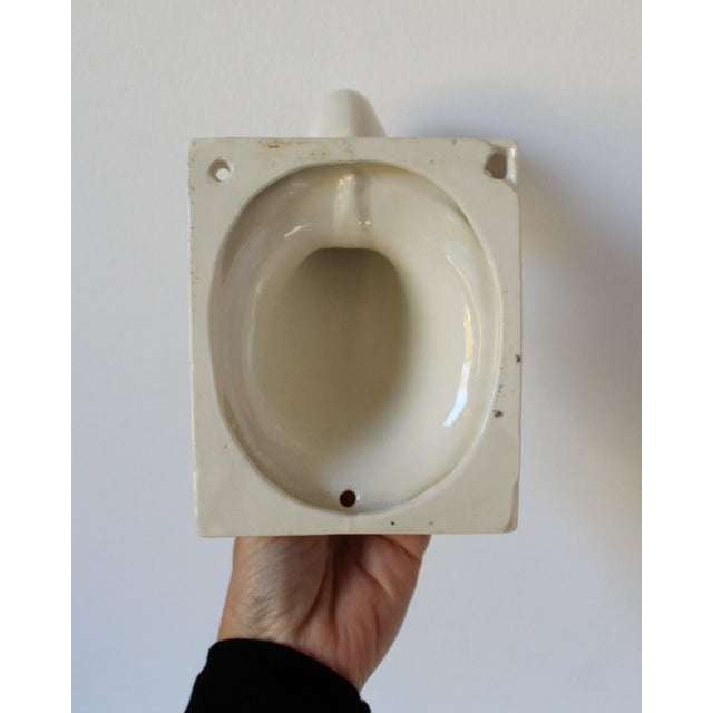 Mid 20th Century Vintage Wall Mounted Ceramic Duck Towel or Apron Holder For Sale - Image 5 of 8