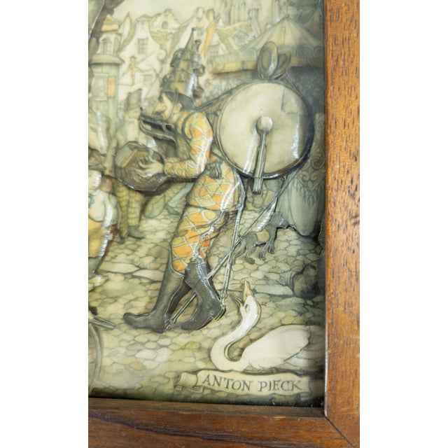 Mid 20th Century Mid-Century 3d Cut Paper Diorama Shadowbox Print After Anton Pieck For Sale - Image 5 of 10