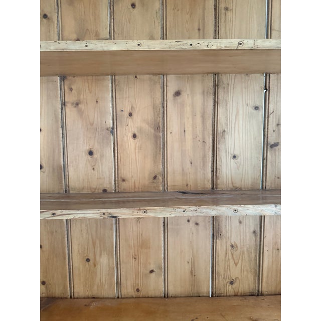 19th Century English Pine Welsh Dresser Step-Back Hutch For Sale In Boston - Image 6 of 9