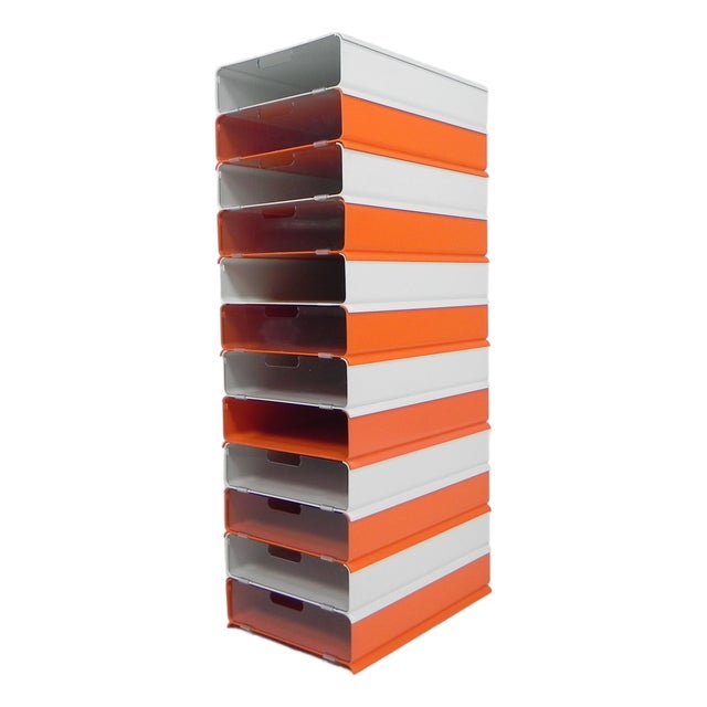 Letter Trays by Giugiaro for Lavatelli, 1970s, Set of 12 For Sale