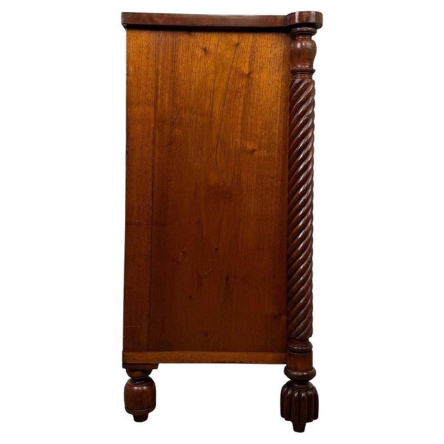 Antique Early 19th Century English Regency Mahogany Chest of Drawers For Sale - Image 6 of 12