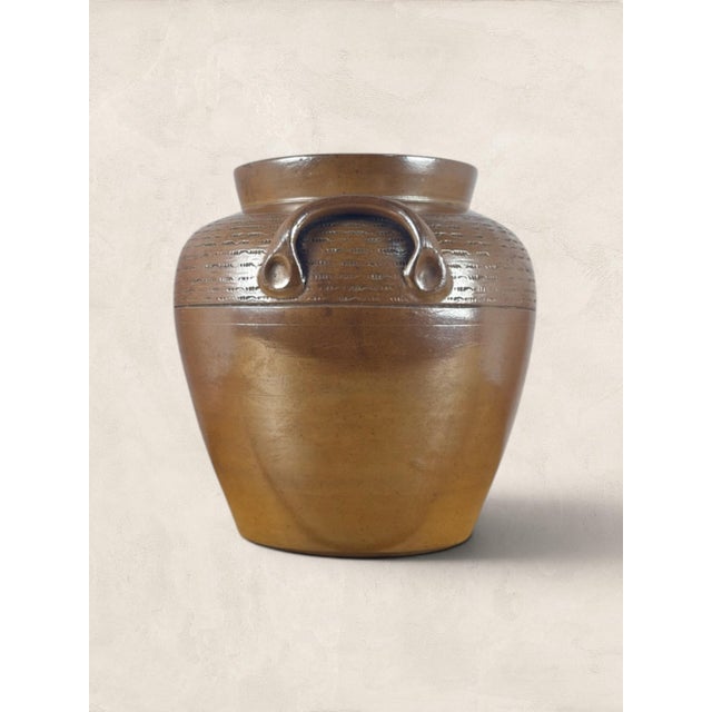 French Country Antique Stoneware French Confit Pot For Sale - Image 3 of 6