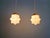 Metal Art Deco Pendant Lights in Cream Opaline Glass, 1930s, Set of 2 For Sale - Image 7 of 13