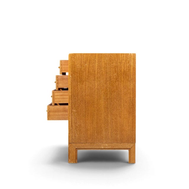 Mid 20th Century John Keal for Brown Saltman Mid Century Bleached Mahogany Credenza For Sale - Image 5 of 10