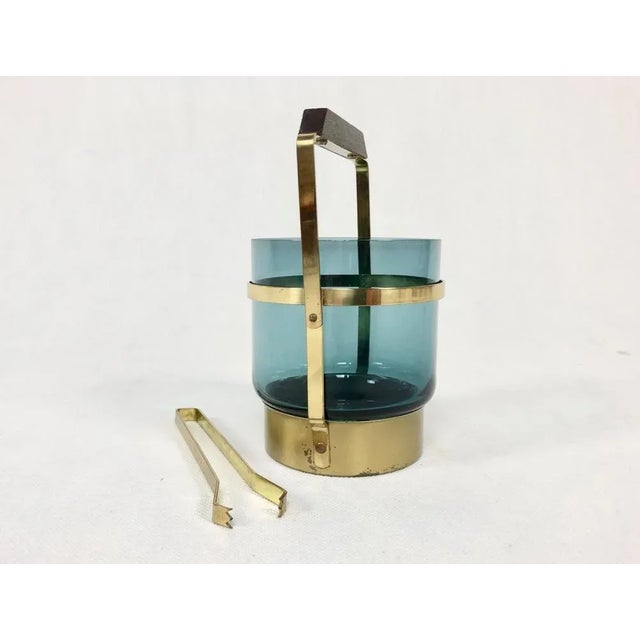 Mid-Century Danish Teak and Brass Ice Bucket, 1960s For Sale - Image 5 of 9