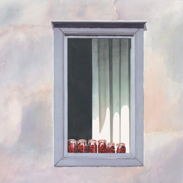 'Cherries in the Sunshine' by Evelyne Brigeois, 1986, Aegean, Hydra, Greece, National Watercolor Society For Sale In Monterey, CA - Image 6 of 9