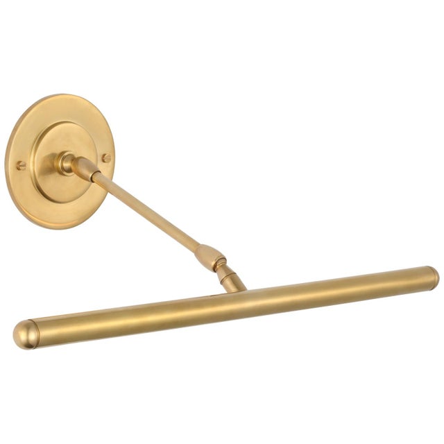 Amber Lewis for Visual Comfort Signature Emery 18" Picture Light in Hand-Rubbed Antique Brass For Sale