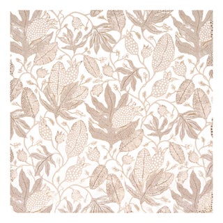 Sample - Schumacher X Marian McEvoy Polka Dot Jungle Wallcovering In Caramel For Sale