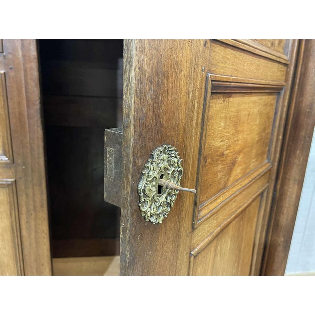 Brown Antique Empire Style Oak Wardrobe, 1800s For Sale - Image 8 of 18
