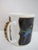 Black Lynn Chase Leopard Cat Design Jaguar Jungle Porcelain 24k Gold Coffee Mug Cup For Sale - Image 8 of 10
