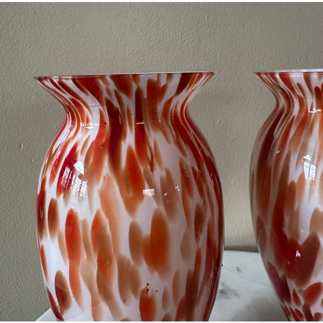 Mid-Century Modern Vintage Mid-Century Modern Handblown Art Glass Small Vases For Sale - Image 3 of 8