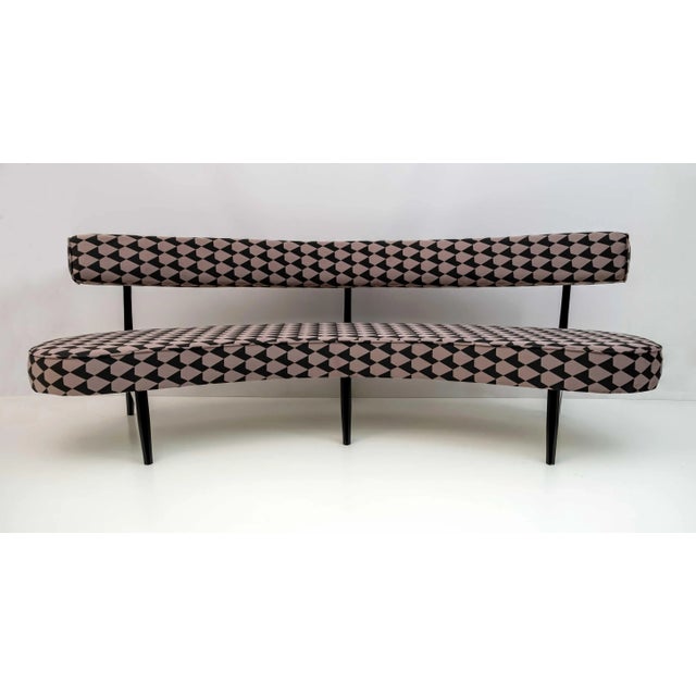 Mid-Century Modern Modern Curved Floating Sofa attributed to Vladimir Kagan, 1980s For Sale - Image 3 of 13