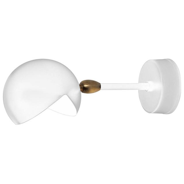White Eye Sconce Wall Lamp by Serge Mouille For Sale - Image 6 of 6