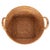 Wood Saboga Home Round Basket with Hoop Handles in Honey Brown - 16.5" For Sale - Image 7 of 9