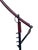 Adjustable Floor Lamp in Metal Covered with Burgundy Leather by Jacques Adnet, 1950 For Sale - Image 6 of 9