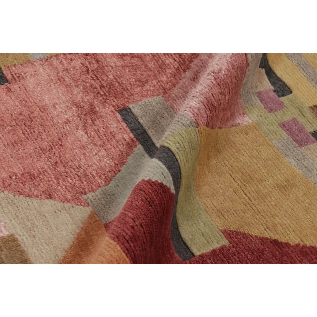 Rug & Kilim’s Oversized Scandinavian Rug With Polychromatic Design For Sale - Image 10 of 11