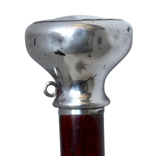 English Vintage Sterling Silver Baton For Sale - Image 3 of 6