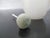 Chinese Carved Masks White Peking Glass Snuff Bottle With Green Top For Sale In Portland, OR - Image 6 of 11