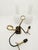 Mid-Century Italian Black Metal, Brass and Opaline Glass Sconces, 1950s, Set of 2 For Sale - Image 4 of 18